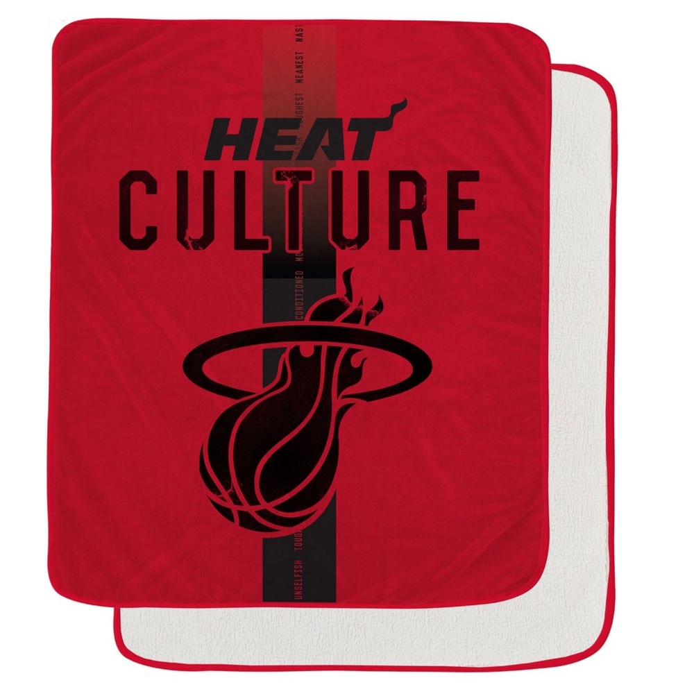 Pegasus Sports 2024-25 City Edition Miami Heat 60"x70" Blanket